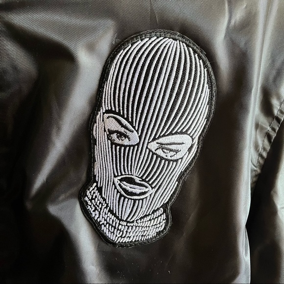 BADWOOD Bomber Jacket in Black • (Size L) - Picture 3 of 7